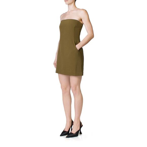Paris Georgia Dresses & Skirts - PARIS GEORGIA Audrey Strapless Caramel Brown Mini Dress Size XS